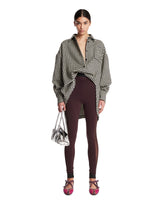 Brown Viscose Leggings | PDP | Antonia