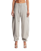 Gray Cotton Barrel Pants | PDP | Antonia