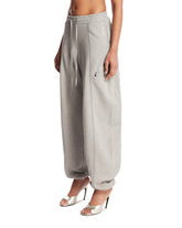 Gray Cotton Barrel Pants | PDP | Antonia