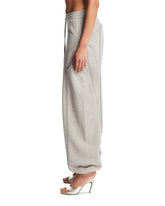 Gray Cotton Barrel Pants | PDP | Antonia
