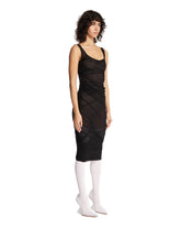 Black Stretch Tulle Midi Dress | PDP | Antonia