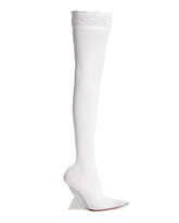 White Thigh-High Boots | PDP | Antonia