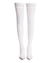 White Thigh-High Boots | PDP | Antonia