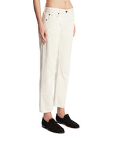 White Riaco Cotton Denim Jeans | PDP | Antonia