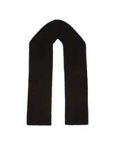 Black Paise Cashmere Scarf-Hat | PDP | Antonia