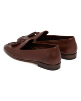 Brown Caden Leather Loafers | PDP | Antonia
