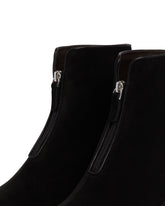 Black Nobilis Suede Pull-On Boots | PDP | Antonia