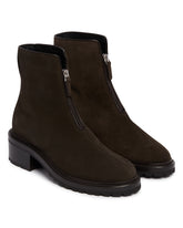 Brown Nobilis Suede Pull-On Boots | PDP | Antonia