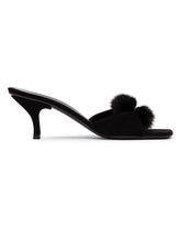 Black Suede Mules | PDP | Antonia