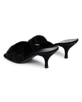 Black Suede Mules | PDP | Antonia