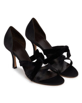 Black Ella Knotted Sandals | PDP | Antonia