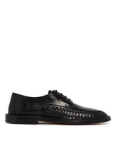 Black Lace-Up Derby Shoes | PDP | Antonia