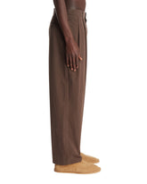 Pantaloni In Cotone Marroni | PDP | Antonia