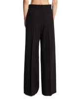 Black Wide-Leg Wool Trousers | PDP | Antonia