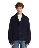 Blue Cashmere and Cotton Cardigan | PDP | Antonia