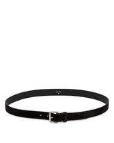 Black Geo Suede Belt | All | Antonia