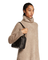 Black Astra Leather Bowling Bag | PDP | Antonia