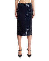 Gonna Midi Con Paillettes Blu | PDP | Antonia