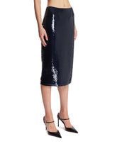 Blue Sequin Midi Skirt | PDP | Antonia