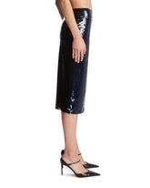 Blue Sequin Midi Skirt | PDP | Antonia