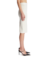 White Viscose Midi Skirt | PDP | Antonia