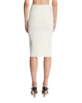 White Viscose Midi Skirt | PDP | Antonia