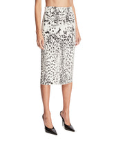 White Jacquard Velvet Skirt | PDP | Antonia