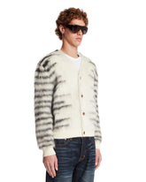 White Mohair and Wool Cardigan | PDP | Antonia