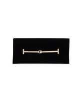 Clutch T-Strap In Suede Nera | PDP | Antonia