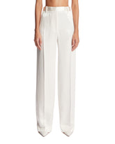 Pantaloni Sartoriali In Seta Bianchi | PDP | Antonia