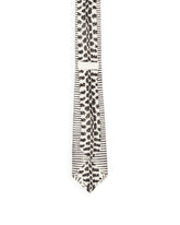 White Snake-Print Silk Tie | PDP | Antonia