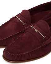 Burgundy Suede Loafers | PDP | Antonia