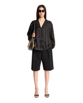 Black Silk Monogram Pj Top | PDP | Antonia