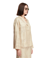 Camicia Monogramma Beige | PDP | Antonia