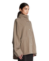 Gray Cotton-Blend Parachute Jacket | PDP | Antonia