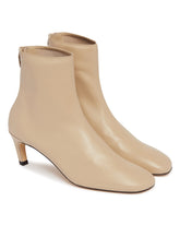 Beige Leather Ankle Boots | PDP | Antonia