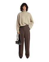 Maglione A Collo Alto In Lana Beige | PDP | Antonia