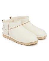 White Classic Ultra Mini Contrast Ankle Boots | PDP | Antonia