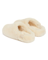 Slippers Fluffed Elea Slip-On Bianche | PDP | Antonia