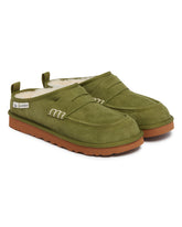 UGG x JW Anderson Green Loafer Mules | PDP | Antonia