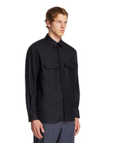 Overshirt In Cashmere E Seta Blu | PDP | Antonia