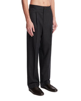 Gray Wool Tailored Trousers | PDP | Antonia