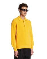 Yellow Diana Cashmere Polo Shirt | PDP | Antonia