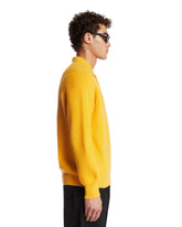 Yellow Diana Cashmere Polo Shirt | PDP | Antonia