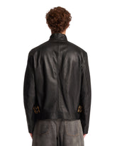 Black Leather Biker Jacket | PDP | Antonia