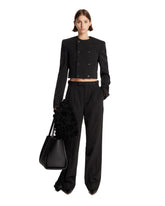 Black RHW Cropped Blazer | PDP | Antonia