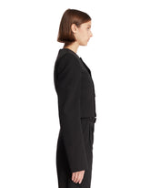 Black RHW Cropped Blazer | PDP | Antonia