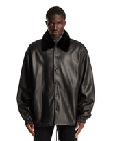 Coach Jacket In Pelle Nera | PDP | Antonia