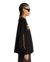 Black Logo Long-Sleeve T-Shirt | PDP | Antonia