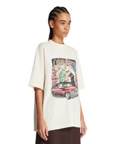 White Cotton Printed T-Shirt | PDP | Antonia